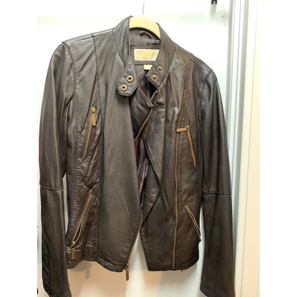 Michael Kors Moto Leather Jacket